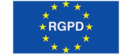 RGPD sur drapeau européen