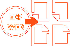 Illustration de l'intégration entre Ultimate Impostrip® et un ERP ou le Web